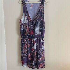 Free People Multicolor Paisley Mini Dress